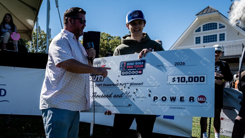 Disc Golf Pro Tour Fan Wins $10,000 During Powerball® Putt